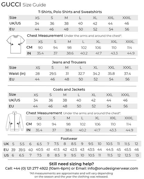 tallas gucci hombre|gucci shirt size chart.